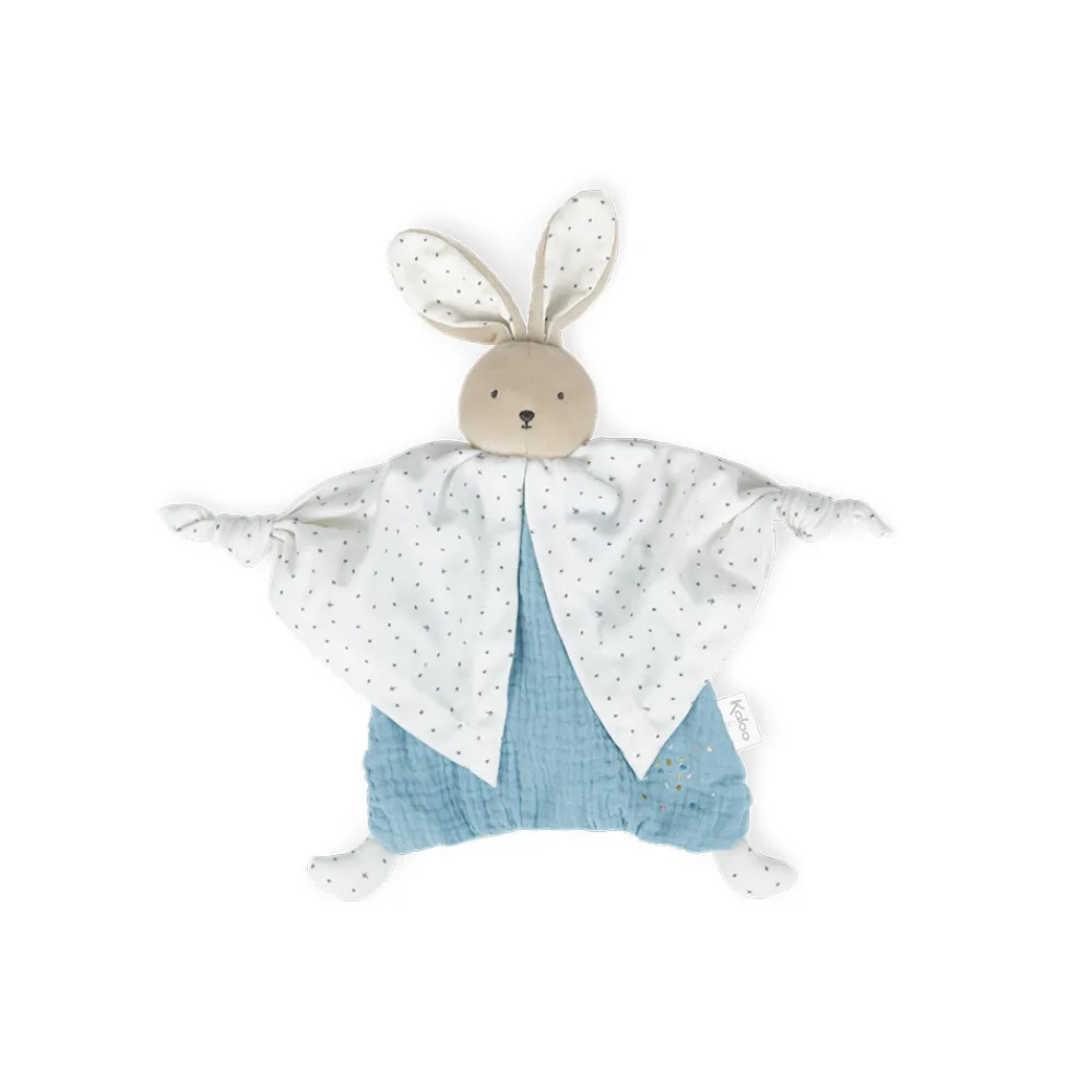 Kaloo Doudou Coton Bio Lapin Bleu^ Doudou Bleu