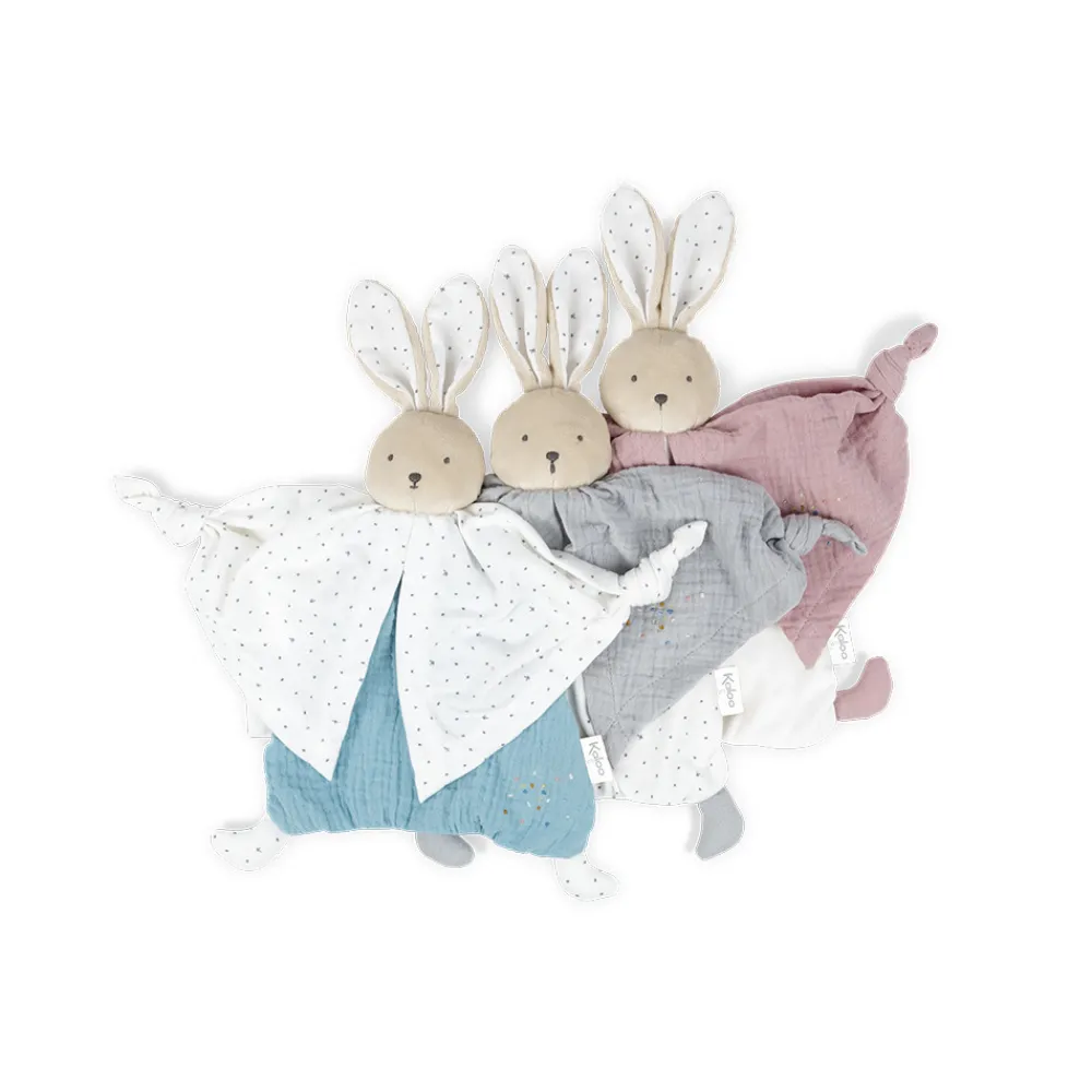Kaloo Doudou Coton Bio Lapin Gris^ Doudou Bio