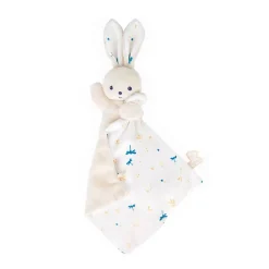 Kaloo Doudou Lapin Carre Douceur Blanc Delicat^ Doudou Bio