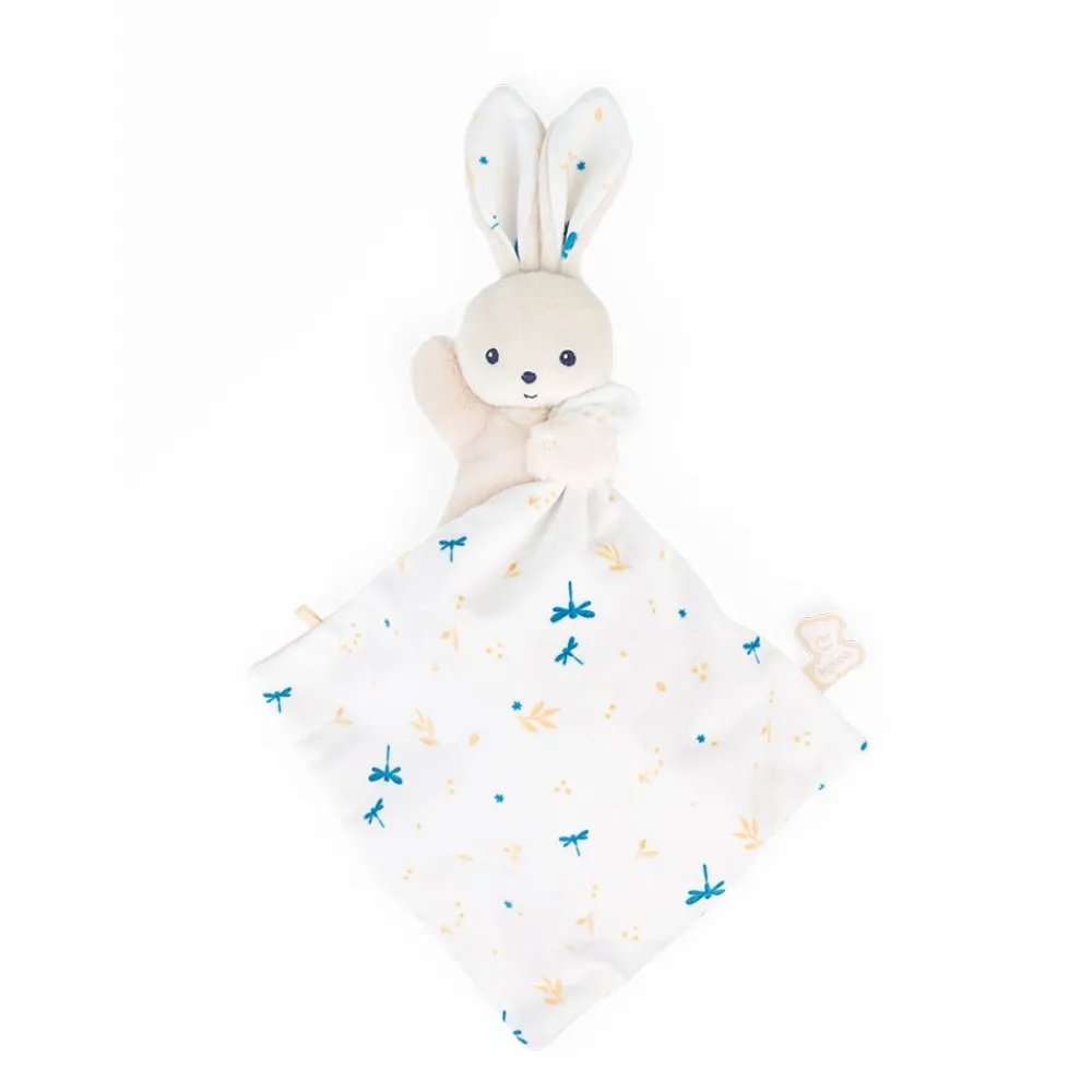 Kaloo Doudou Lapin Carre Douceur Blanc Delicat^ Doudou Bio
