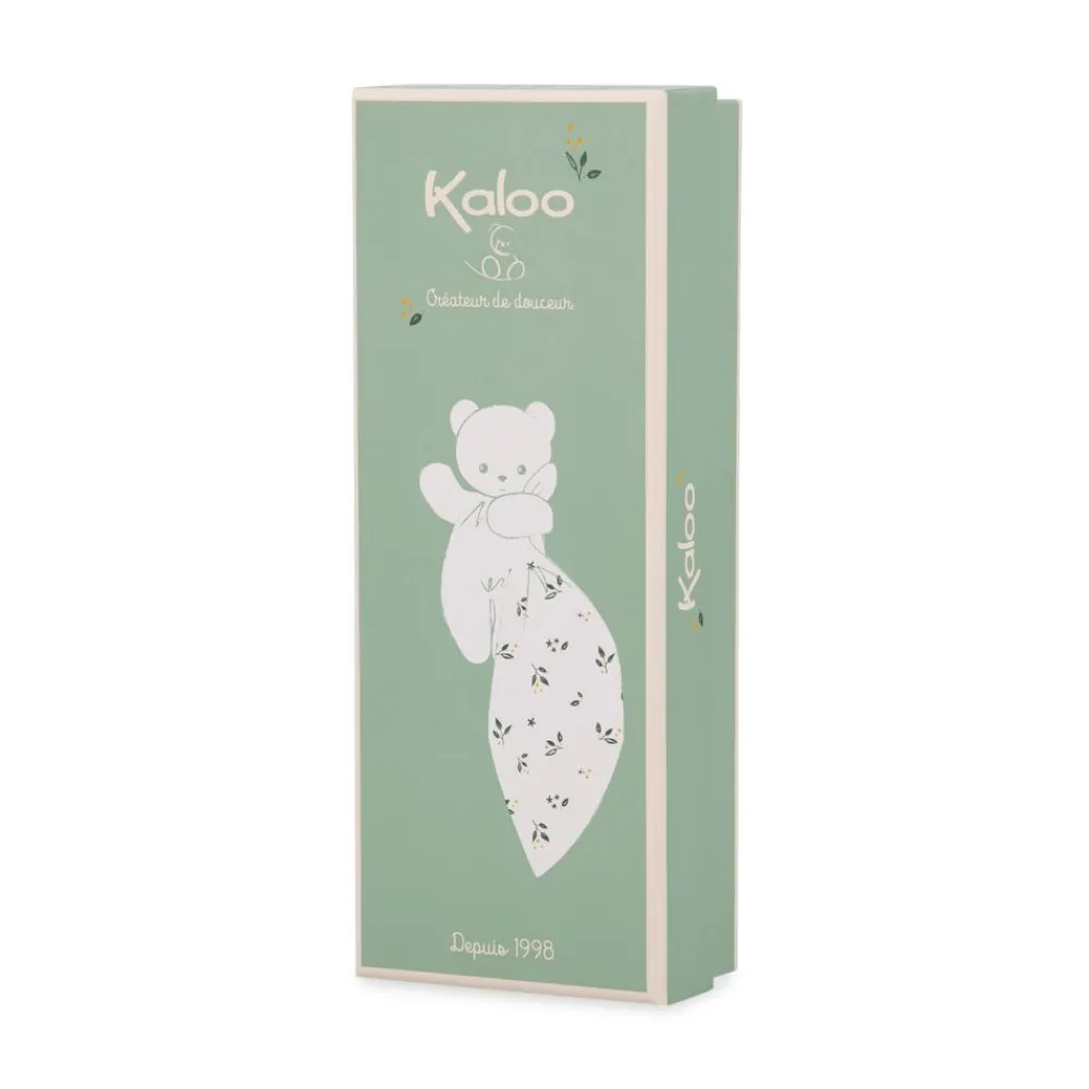 Kaloo Doudou Lapin Carre Douceur Blanc Delicat^ Doudou Bio