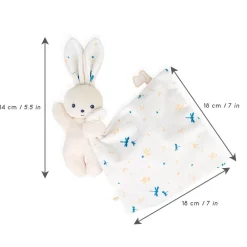 Kaloo Doudou Lapin Carre Douceur Blanc Delicat^ Doudou Bio