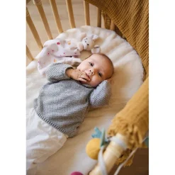 Kaloo Doudou Souris Carre Douceur Jolie Marguerite^ Doudou Rose